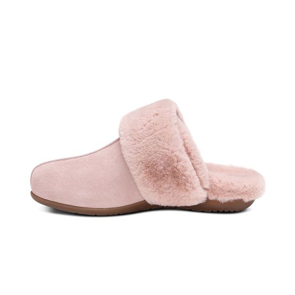 Aetrex Women's Arianna Arch Support Slippers Pink Sandals UK 0078-704